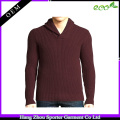 16FZCAS19 inverno xale colarinho homens camisola caxemira jumper